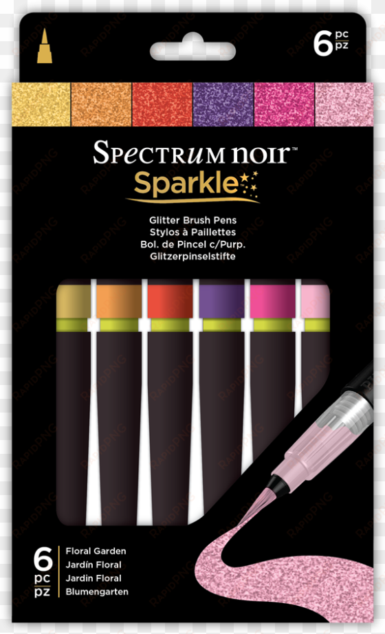 spectrum noir sparkle glitter brush pen metallics,