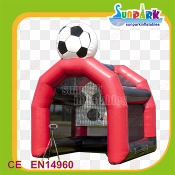 speed cage inflatable soccer goal, toss game inflatable - snelheidsmeter voetbal