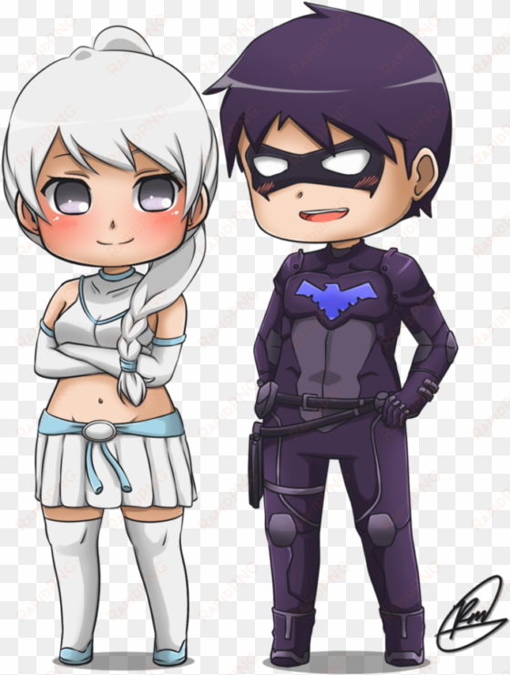spell and nightwing by orangey12 on deviantart - anime nightwing and spell