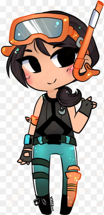 spent the down time drawing my favorite skin - snorkel ops drawing