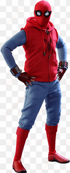 spider-man free png image - spiderman homecoming homemade suit