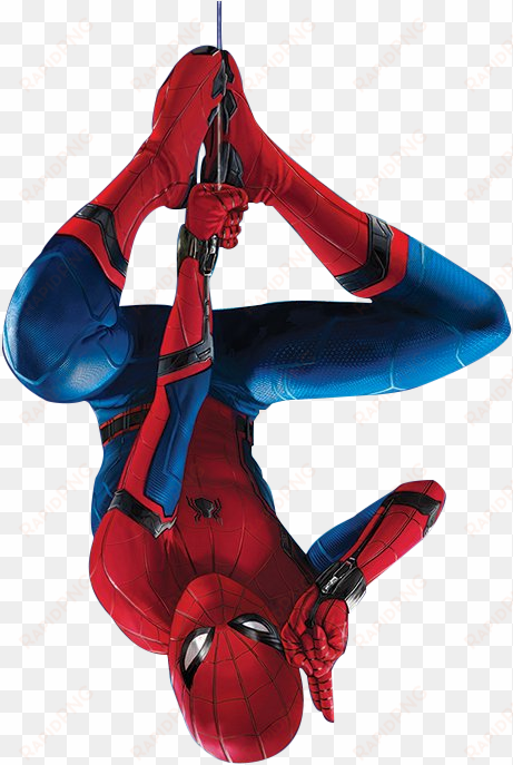 spider man homecoming by - spiderman hanging upside down