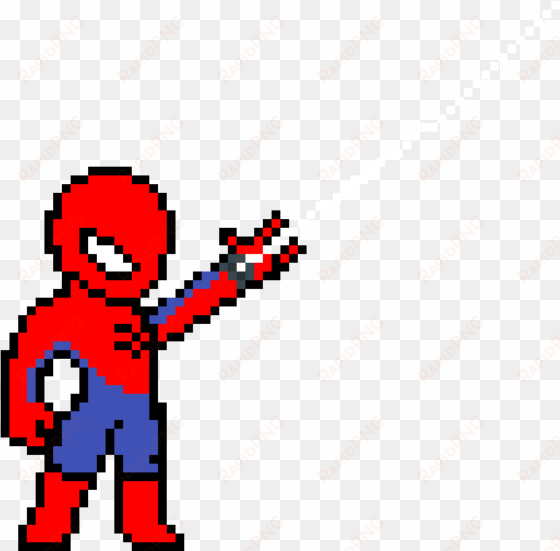 spider man web shoot - pixel spiderman png