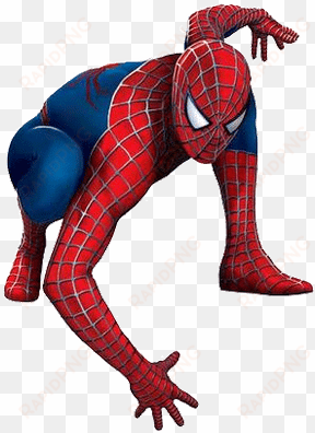spiderman kneeling - spiderman png