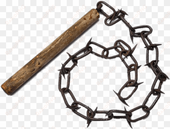 spiked whip - whip with metal spikes