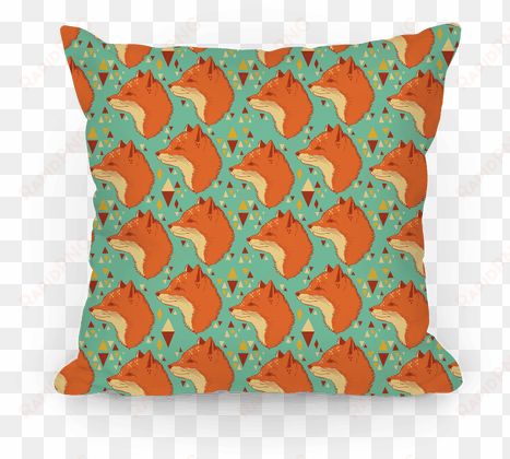 spirit fox pattern pillow - cushion