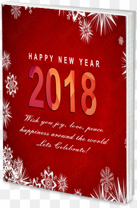 spiritual red printed new year 2018 effit notebok - carmine