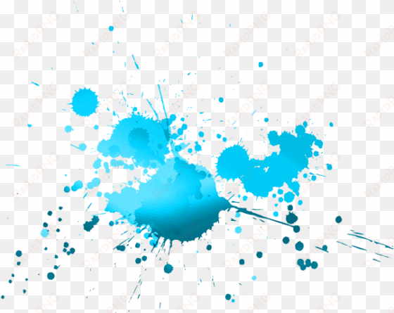 splash-azul - watercolor painting