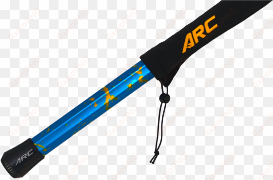 splatter d-pole shaft goldenrod splatter blue/gold - trekking pole