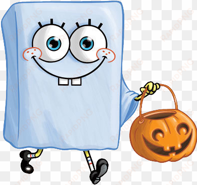 spongebob png transparent - ghost spongebob