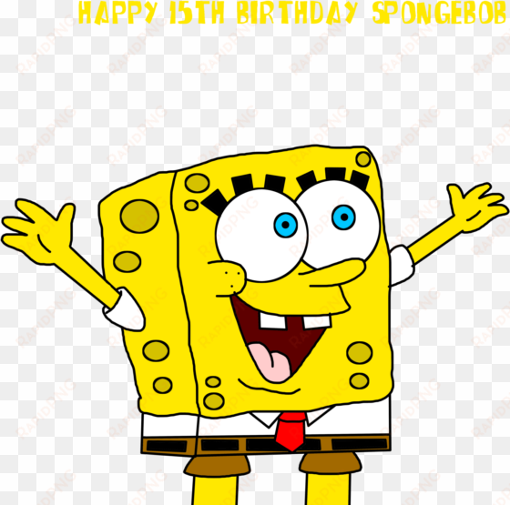 spongebob - spongebob happy face transparent