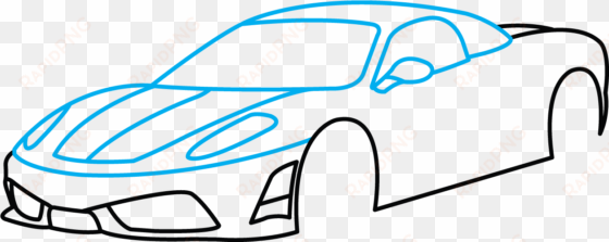sports car drawing ferrari mazda - car drawing