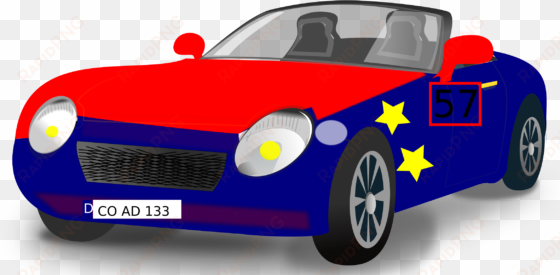 sports car png pic - red and blue car