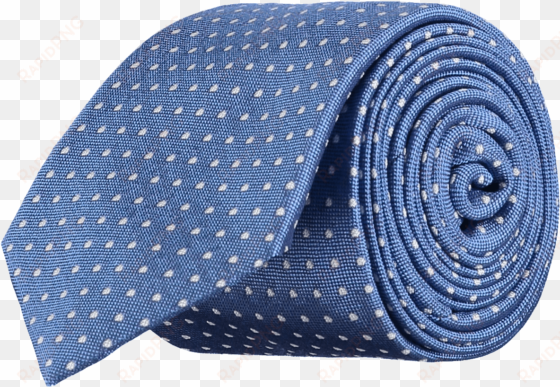spotted silk tie blue white - spotted silk tie