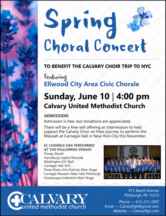 spring choral concert @ calvary churb - musterion of rock