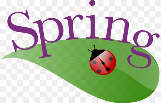 spring ladybug on a leaf clip art - spring clip art vector