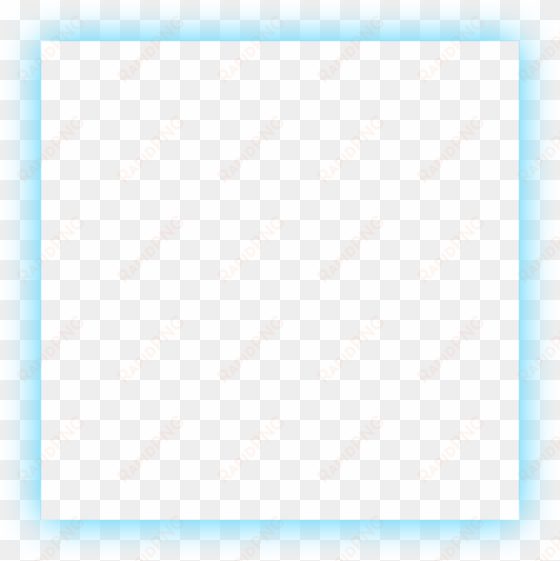 square frame transparent png - blue neon frame png