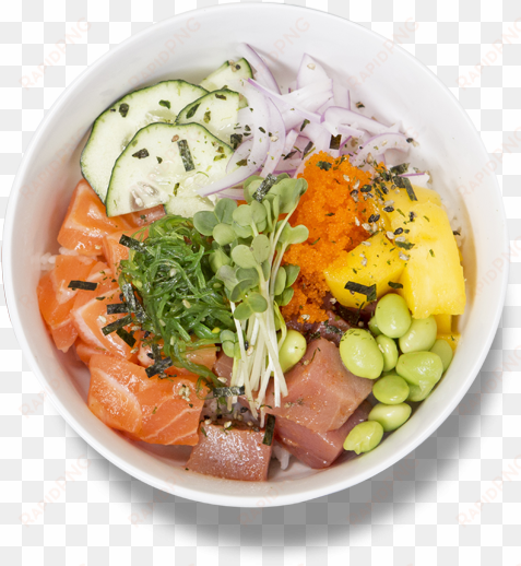 sriracha ponzu classic - poke bowl png