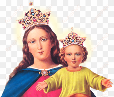 St Mary Jesus Colourful - Mother Mary Help Of Cristian Hd transparent png image