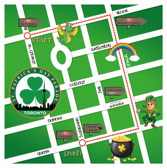 st patrick's parade route - toronto