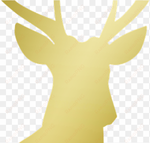 stag clipart golden - reindeer