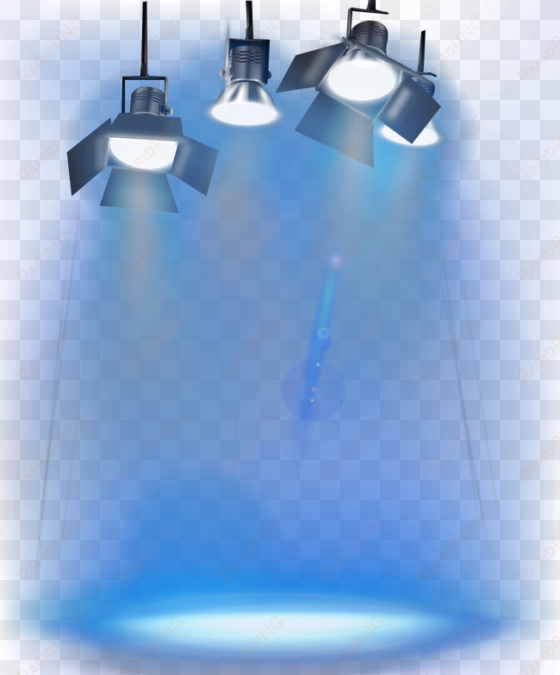 stage lighting hire - blue stage lights png