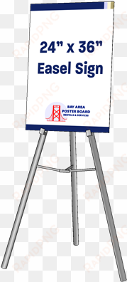 standard easel sign size arts - poster easel png