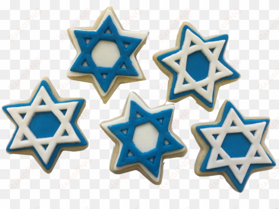 star of david cookies - circle