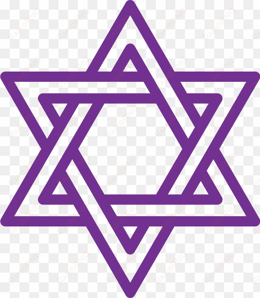 star of david - purple star of david