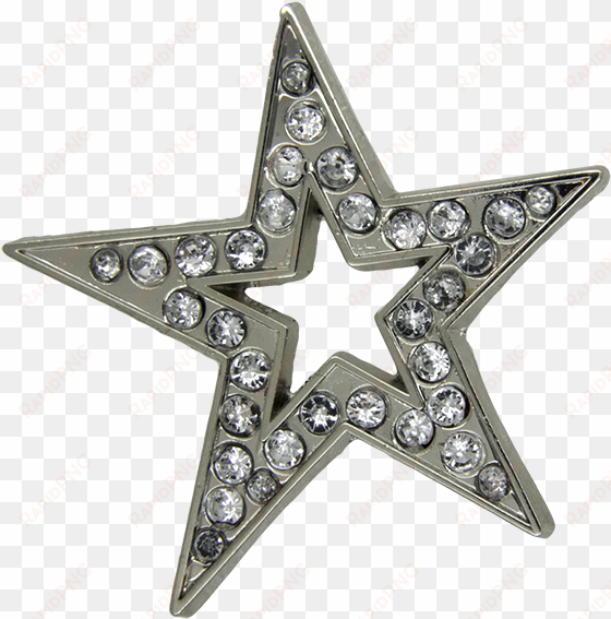 star pin, rhinestone