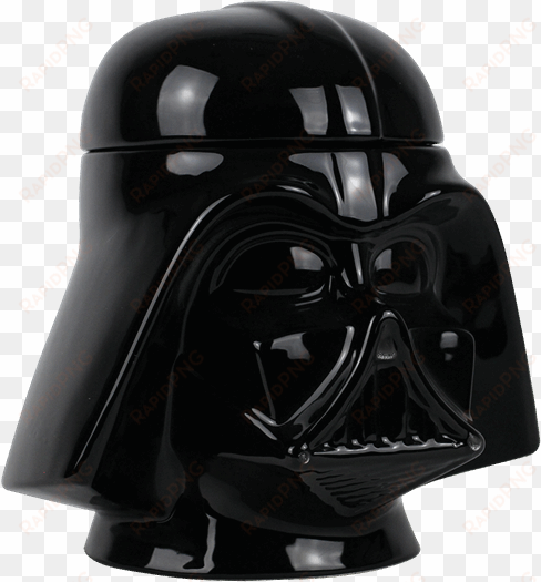 star wars ceramic cookie - darth vader helmet png