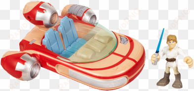 star wars jedi force playskool heroes landspeeder with - star wars jedi force playskool heroes landspeeder