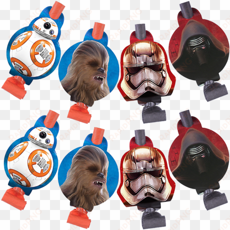 star wars party blowers - star wars episode 7 party blowers pack