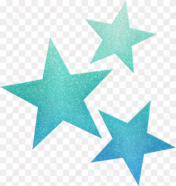 stars ‿✿⁀°○ star clipart, cute clipart - blue glitter star png