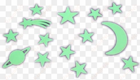 stars glow in the dark transparent minex - glow in the dark transparent