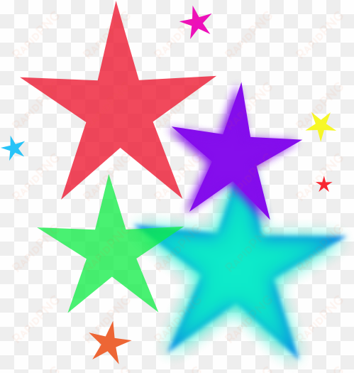 stars png clip arts for web - colorful stars clipart
