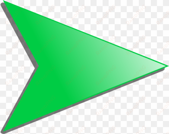 started point right arrow - green arrow pointing right