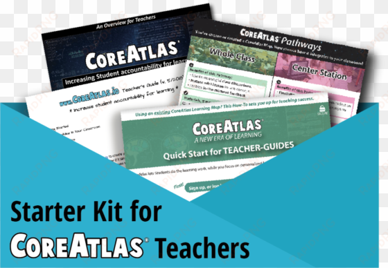 starter kit for coreatlas teachers blue button - teacher