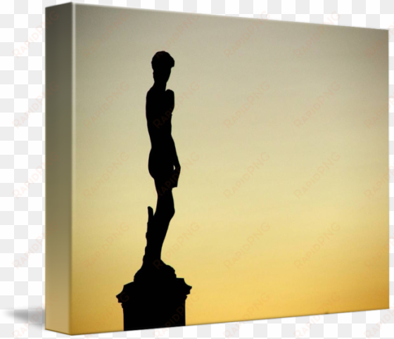 statue of david silhouette by matthew mills - matt mills