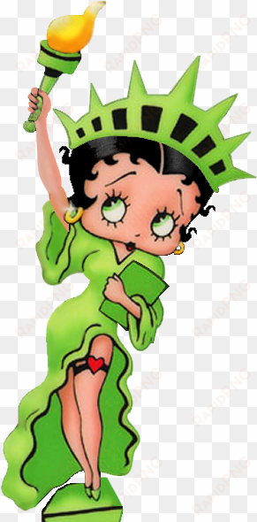 statue of liberty clipart lady liberty - betty boop