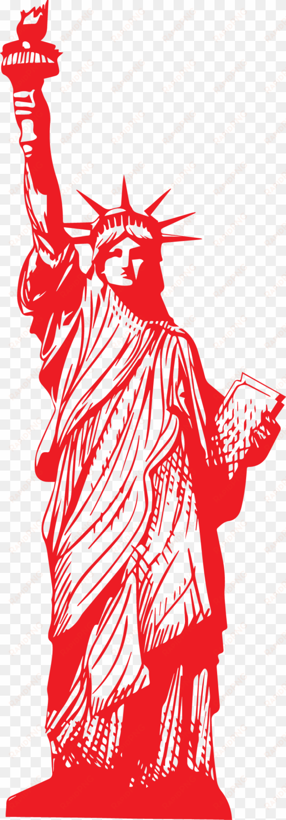 Statue Of Liberty Clipart Png - Statue Of Liberty Clip Art Red transparent png image