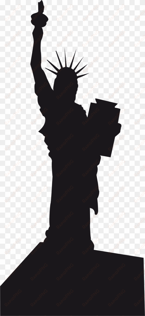 statue of liberty clipart silhouette - statue of liberty silhouette svg