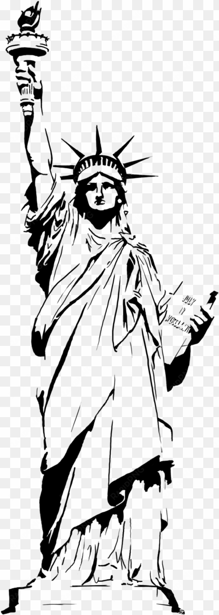 statue of liberty drawing outline clipart - statue of liberty clipar free