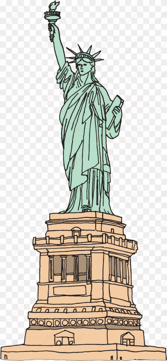statue of liberty - tattly temporary tattoos / new york set