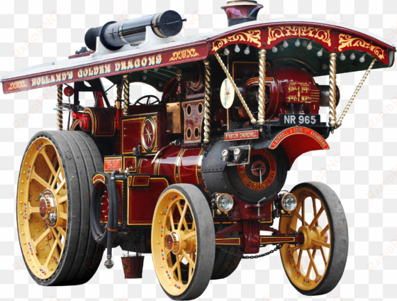 steam powered road-locomotive from england - steam engine car