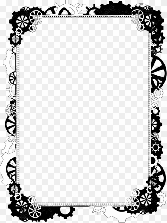 Steampunk Clip Art Borders Bdr Png Steampunk Bling - Steampunk Border transparent png image