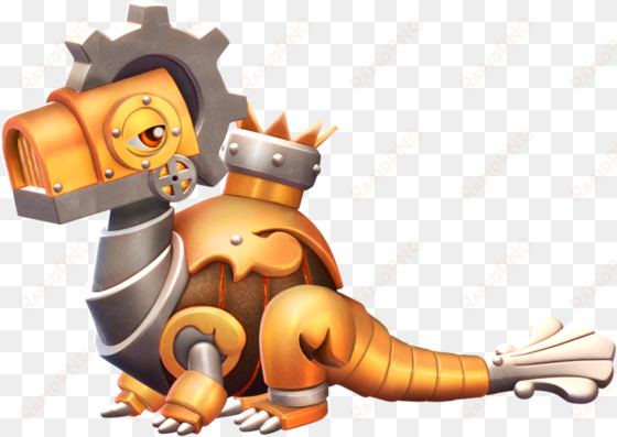 steampunk dragon - cartoon