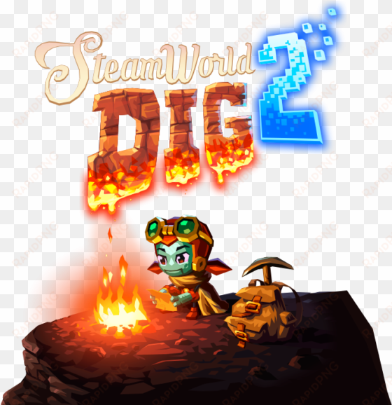 steamworld dig 2 logo dorothy cliff - steamworld dig 2 box art