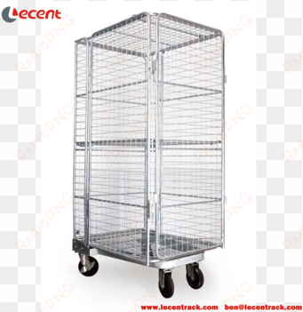 steel euro style mesh roll cage for supermarket and - library