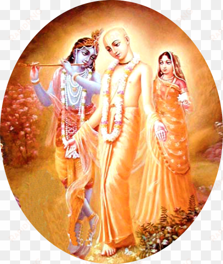 steeped in the memories of radha-krishna - chaitanya mahaprabhu with krishna